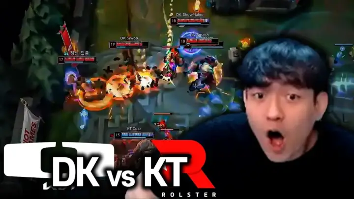 김군 유튜브가 해설한 DK KT 역전 경기의 LCK 플레이오프 장면