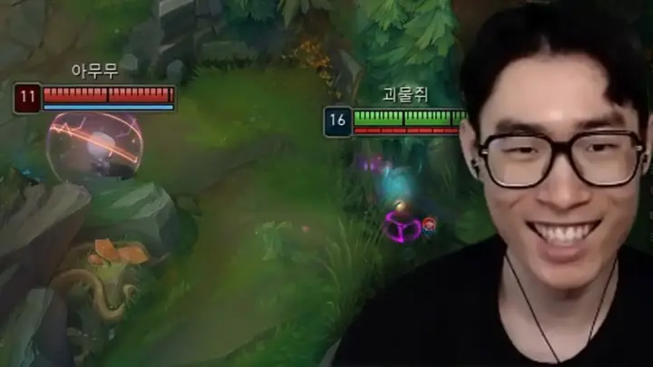 괴물쥐 골목대장 리그 오브 레전드 교전 장면