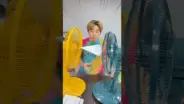 허팝의 선풍기 종이비행기 실험 장면
