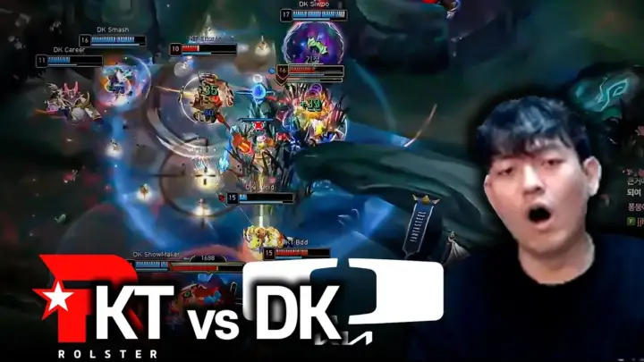 김군 유튜브의 KT vs DK 경기 분석 장면
