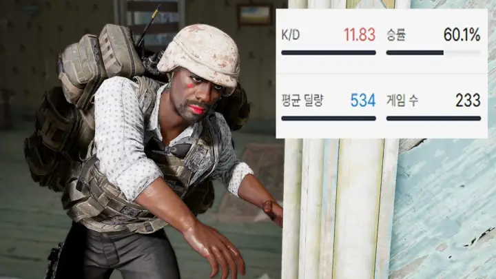 주키니TV의 배그 감자 메타 전술 가방 플레이 장면