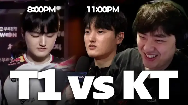 Bang의 T1 KT 2대1 경기 같이보기와 페이즈 POM 인터뷰