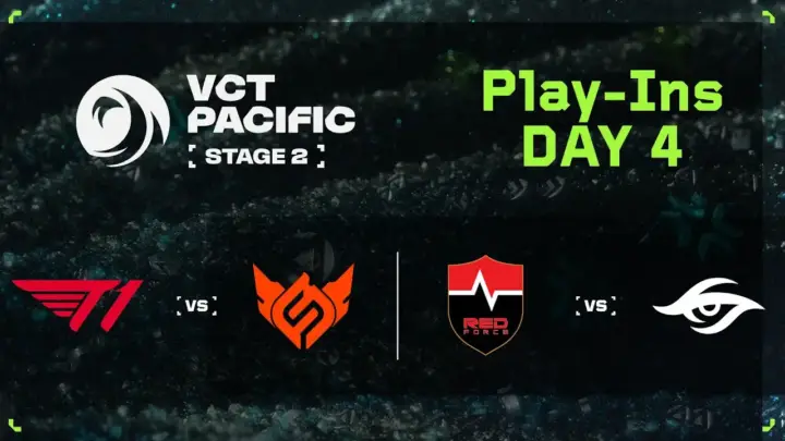 VCT 퍼시픽 플레이인 Day 4에서 경기하는 발로란트 챔피언스 투어 선수들