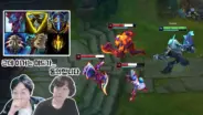 1vsAll의 팀게임 생존법을 보여주는 리그 오브 레전드 CK 경기 장면