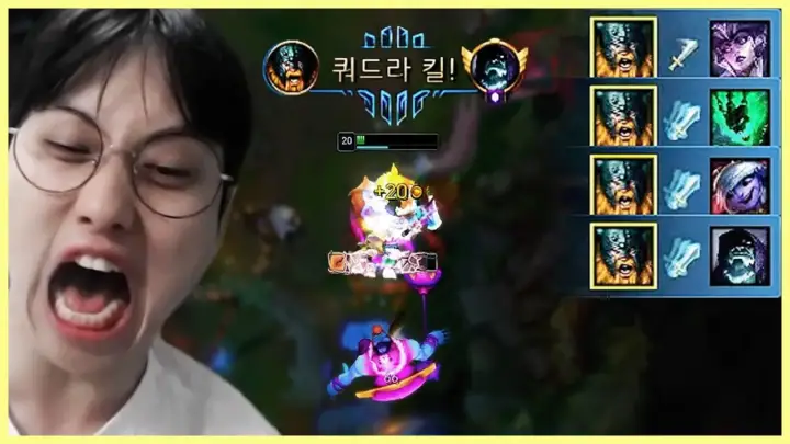 샤코타임 노령진의 칼챔 배치 올라프와 피오라 플레이