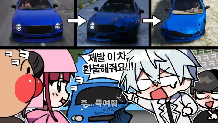 실프의 봉누도 자동차 차량 문제와 역할극 장면