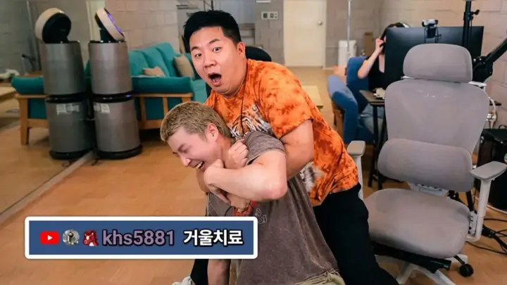 말왕TV와 동생의 말왕 동생 배그 형제 합방 장면